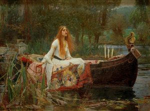 De dame van Shalott door John William Waterhouse