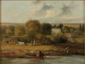 Landschap met een Landhuis, 1838