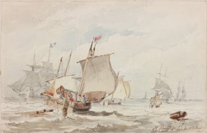 Bij Hartlepool door John Wilson Carmichael