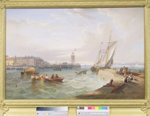 De haven van Hartlepool door John Wilson Carmichael
