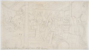 De Officierenkamer H.M.S. Caesar door John Wilson Carmichael