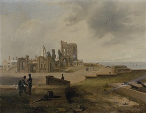 Tynemouth Priory vanuit het oosten