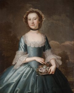 Ann Langdon, mevrouw Richard Ayscough, ca. 1755 door John Wollaston