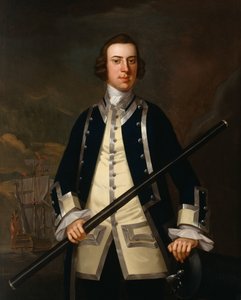 Portret van een Marineofficier, traditioneel bekend als Augustus Keppel (1725-86) c.1749