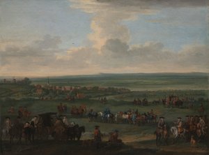 George I in Newmarket, 4 of 5 oktober, 1717 door John Wootton