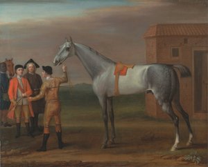 Lamprey, met zijn eigenaar Sir William Morgan, op Newmarket