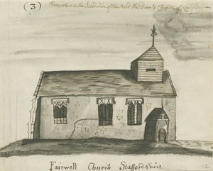Farewell Kerk: pen en sepia tekening, nd [ca. 1780] door John Wright