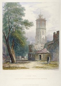 Kerk van St Giles zonder Cripplegate, City of London, 1851