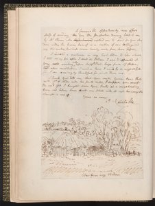 Autograaf brief van John Constable aan John Thomas Smith, uit Memoirs of the Life of John Constable, door Charles Robert Leslie, gedrukt door James Carpenter, 1843