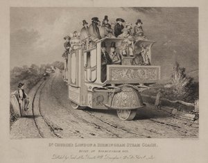 Dr. Churchs London & Birmingham Stoomkoets, 1833 door John after Cooke