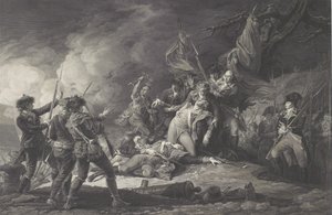 De Dood van Generaal Montgomery, In de Aanval op Quebec, december 1775, 1798 door John after Trumbull