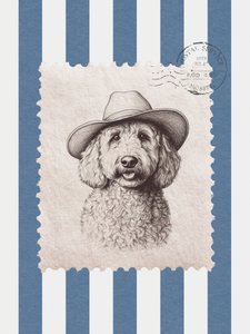 Doodle Dog Cowboy-stempel