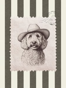 Goldendoodle-cowboyhoed