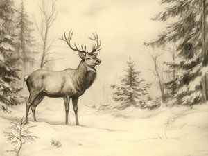 Majestueus winterhert door Jolly and Dash