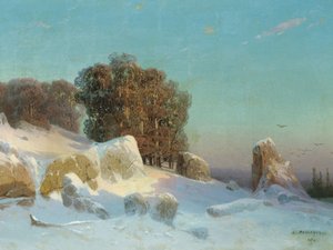 Zonlicht op een winterochtend