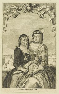 Dubbelportret van Corfitz Ulfeldt en zijn vrouw Leonora Christina, 1754