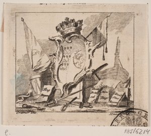 Vignet "Koninklijke Rescripten" door Jonas Haas