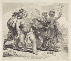 Dronkenschap van Bacchus door Jonas Suyderhoef