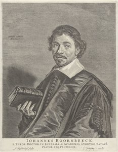 Portret van Johannes Hoornbeeck door Jonas Suyderhoef