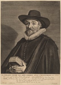 Conrad Vietor van Aken door Jonas Suyderhoff after Frans Hals