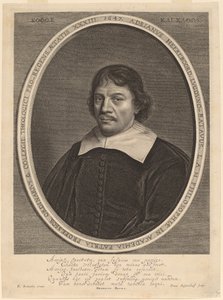 Adriaen Heereboord door Jonas Suyderhoff after Pieter Dubordieu