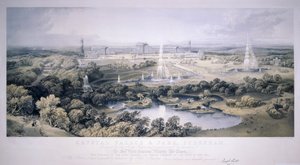 Crystal Palace, Sydenham, Londen, 1854 door Jonathan Needham