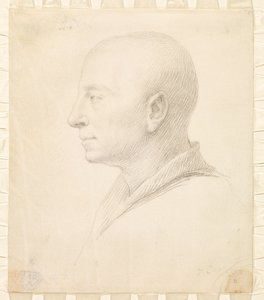 Zelfportret in profiel, 7 oktober 1732 door Jonathan Richardson