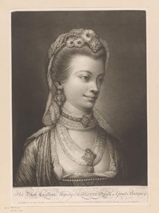 Portret van Charlotte van Mecklenburg