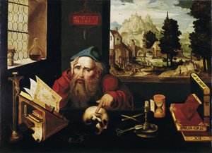 Sint Hiëronymus in zijn Cel