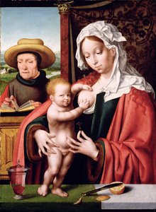 De Heilige Familie, ca. 1520 door Joos van Cleve