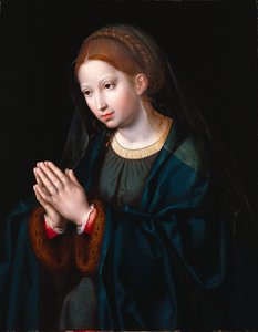 De Maagd in gebed door Joos van Cleve
