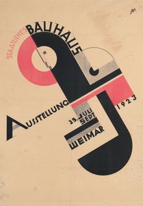 Poster voor de Staat Bauhaus Tentoonstelling van 1923
