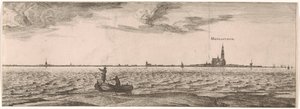 Gezicht op Maassluis door Joost van Geel