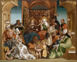 Sainte Parente (de hele familie van Maria) door Jorg II Breu