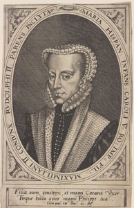 Georg Hoefnagel - Maria van Oostenrijk, Heilige Roomse Keizerin door Joris Hoefnagel