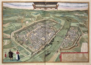 Kaart van Frankfurt, uit 