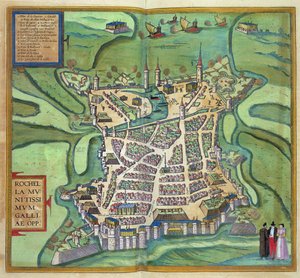 Kaart van La Rochelle, uit 