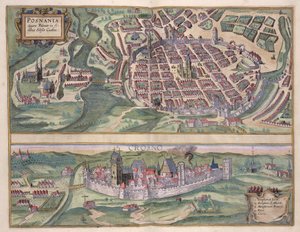 Kaart van Poznan en Gruczno, uit 