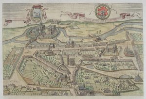 Uitzicht op Lowicz, uit 