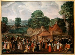 Bruiloftsfeest in Berdmondsey door Joris Hoefnagel