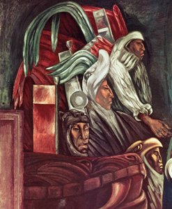 Azteekse Krijgers, uit Het Epos van de Amerikaanse Beschaving door José Clemente Orozco