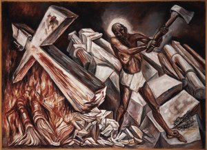 Cristo vernietigt zijn kruis, 1943 door José Clemente Orozco