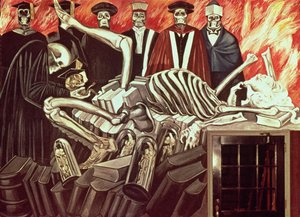 Gods van de Moderne Wereld, uit Het Epos van de Amerikaanse Beschaving door José Clemente Orozco