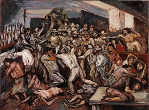 Ruzie in een cabaret door José Clemente Orozco