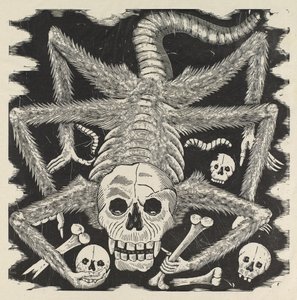 Calavera huertista, c.1914, gedrukt 1930 door José Guadalupe Posada