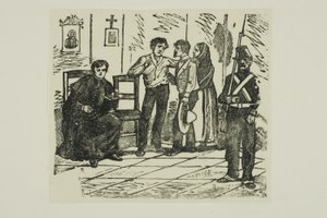 Corrido: De sterfkamer van een veroordeelde man door José Guadalupe Posada