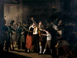 Executie van de Spaanse patriotten in Buen Suceso (bij zonsopgang op 3 mei 1808) door José Marcelo Contreras y Muñoz