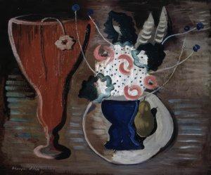 FLOWER VASE AND GLASS