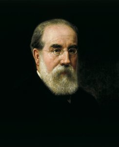 Portret van Francisco Pi i Margall (1824-1901) Spaanse staatsman en schrijver door José Sánchez Pescador