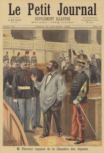 Uitzetting van Christophe Thivrier uit de Kamer van Afgevaardigden door Jose Belon